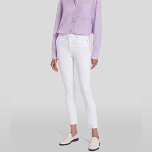 7 For All Mankind White Denim Pants